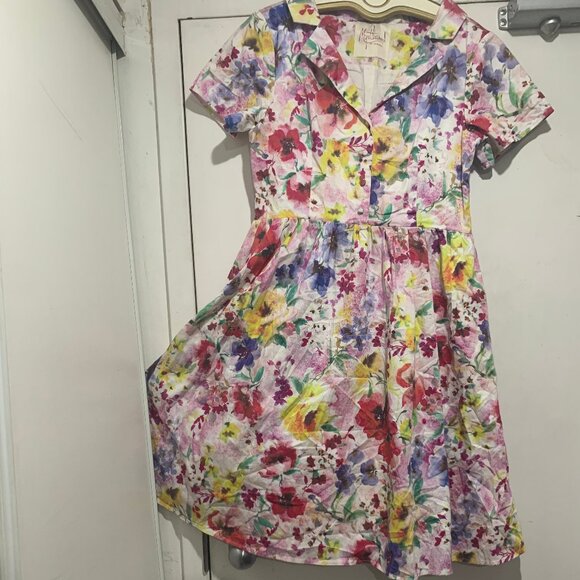 MYRTLEWOOD OF CALIFORNIA MIDI FLORAL PRINT DRESSES SIZE XL - Picture 4 of 8